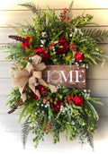 30" Home Red Peony Wreath- Perfect Everyday wreath