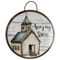 18" Amazing Grace Door Hanger Sign