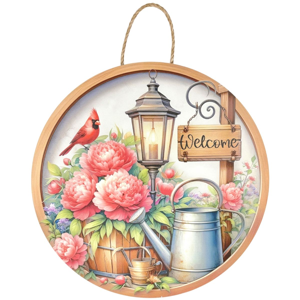 18" Welcome Robin Sign